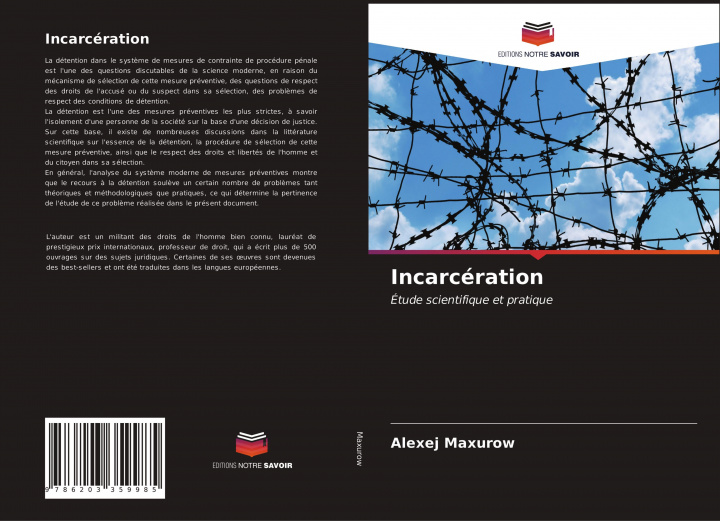 Knjiga Incarceration ALEXEJ MAXUROW