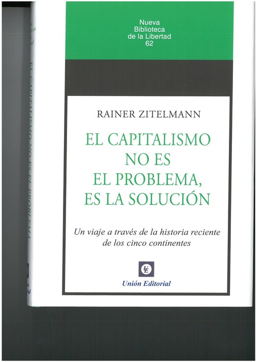 Kniha CAPITALISMO NO ES EL PROBLEMA, ES LA SOLUCION. RAINER ZITELMANN
