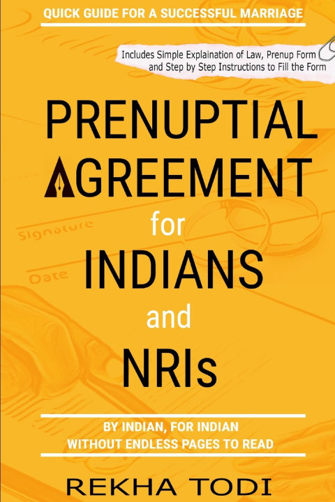 Knjiga Prenuptial Agreement for Indian and NRI Todi Lokesh Todi