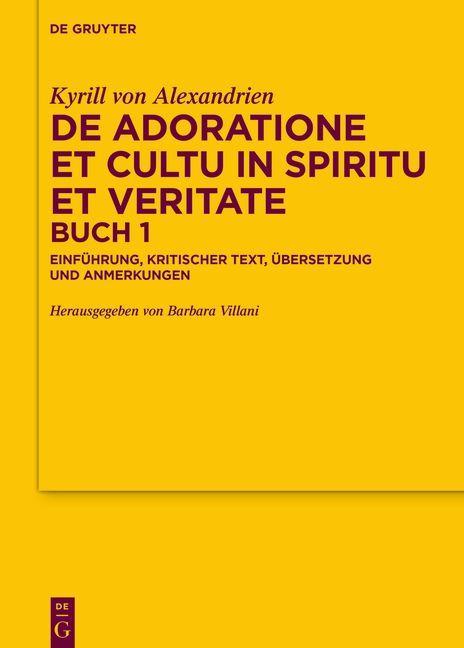 Könyv De adoratione et cultu in spiritu et veritate, Buch 1 Barbara Villani