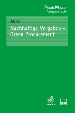 Boek Nachhaltige Vergaben - Green Procurement Ute Jasper