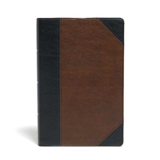 Carte KJV Large Print Personal Size Reference Bible, Black/Brown Leathertouch 