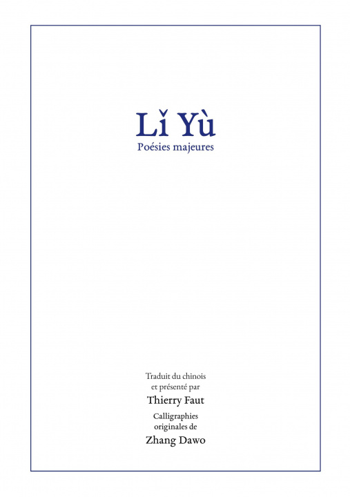 Buch Li Yu Thierry Faut