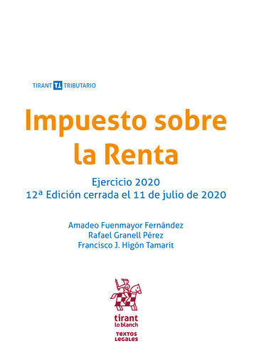Книга Impuesto sobre la Renta 12ª Edición 2020 