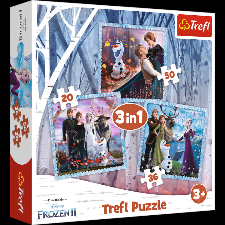 Játék Puzzle Ledové království 2 Kouzelný příběh 3v1 