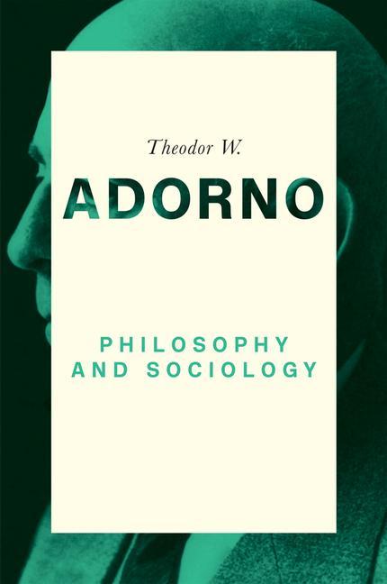 Kniha Philosophy and Sociology - 1960 Theodor W. Adorno