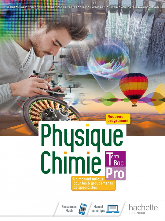 Carte Physique-Chimie terminale Bac Pro - livre élève -  Éd. 2021 Carine Abadie