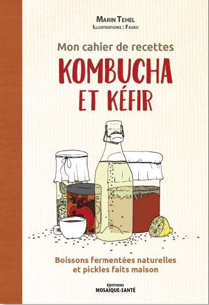 Carte Mon cahier de recettes kombucha et kefir TEHEL