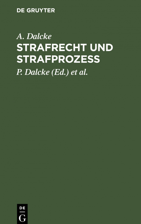 Buch Strafrecht und Strafprozess E. Fuhrmann
