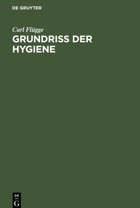 Kniha Grundriss Der Hygiene 