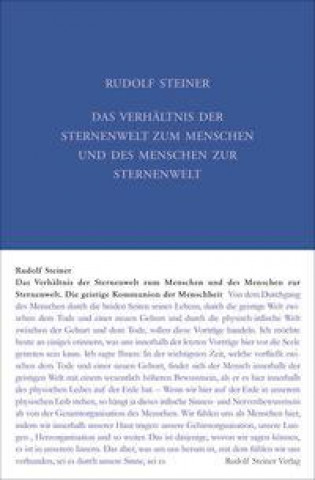 Книга Das Verhältnis der Sternenwelt zum Menschen und des Menschen zur Sternenwelt 