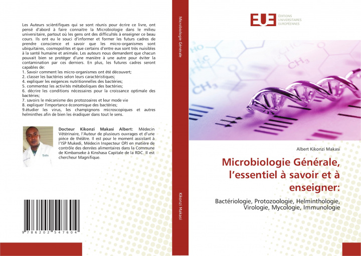 Carte Microbiologie Generale, l'essentiel a savoir et a enseigner ALBE KIKONZI MAKASI