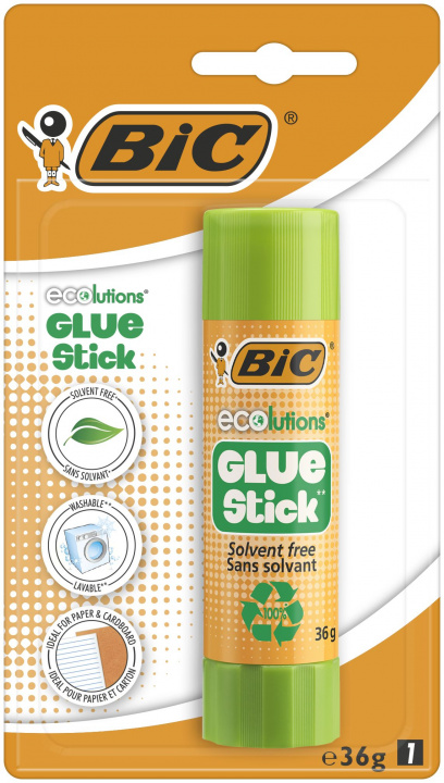 Knjiga Klej Ecolutions Glue Stick BIC 36g blister 1szt 