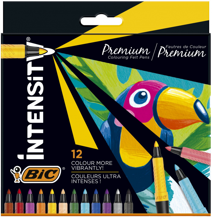 Livre Flamastry Intensity Premium BIC 12 kolorów 