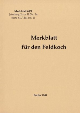 Carte Merkblatt 61/1 Merkblatt fur den Feldkoch 