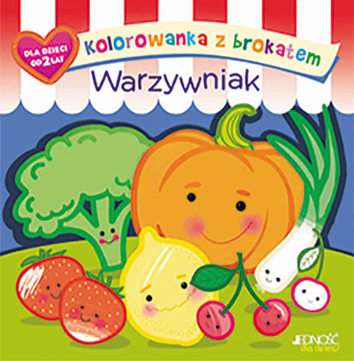 Carte Kolorowanka z brokatem Warzywniak Makowska Ola (ilustracje)