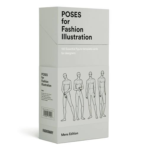 Book Poses for Fashion Illustration - Mens (Card Box) Fashionary