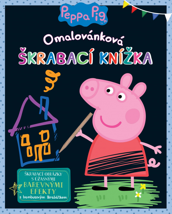 Book Peppa Pig Omalovánková škrábací knížka 
