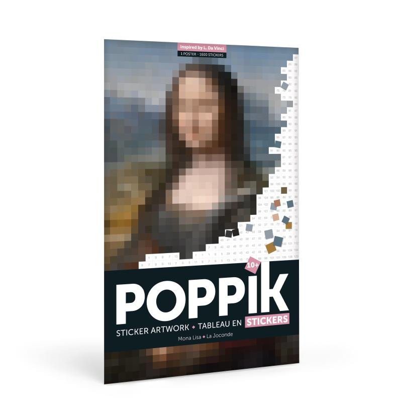 Papírenské zboží Poppik Samolepkový plakát - DA VINCI (Mona Lisa) 