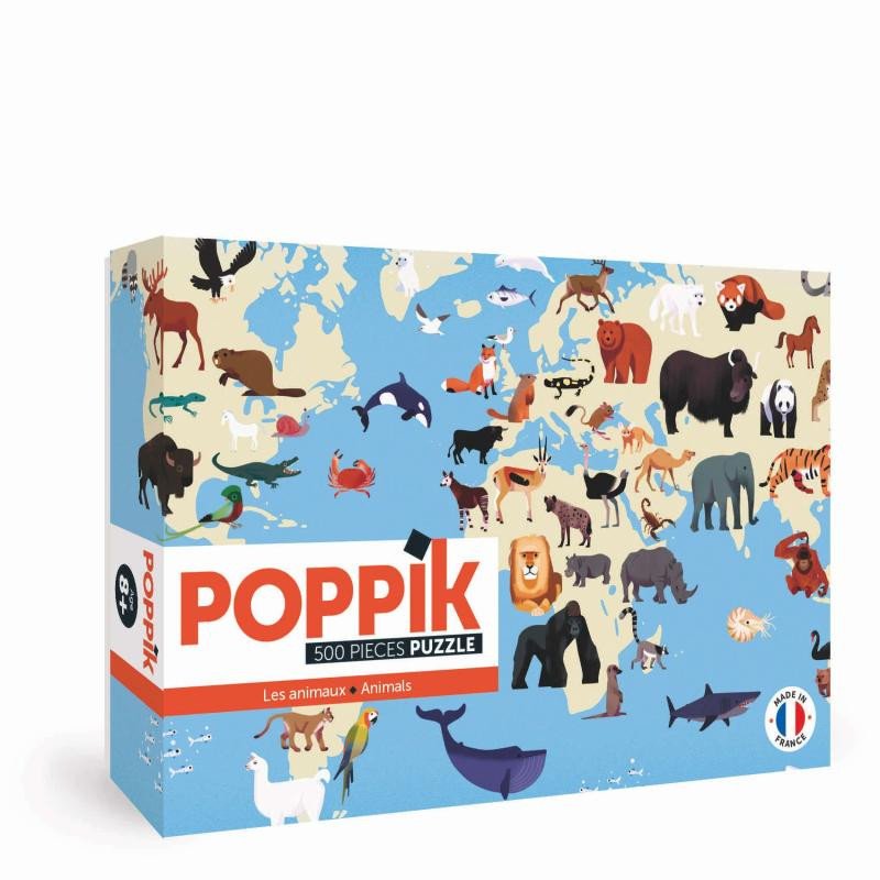 Hra/Hračka Poppik Puzzle - Zvířata/500 dílků 
