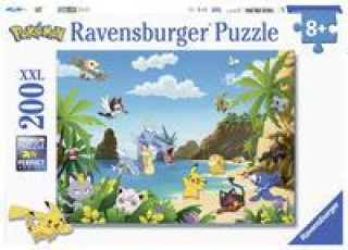 Játék Ravensburger Kinderpuzzle 12840 - Schnapp sie dir alle! 200 Teile XXL - Pokémon Puzzle für Kinder ab 8 Jahren 