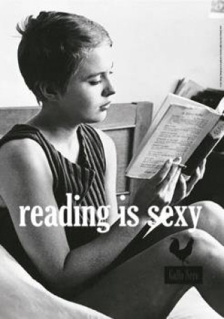 Carte Poster reading is sexy JEAN SEBERG