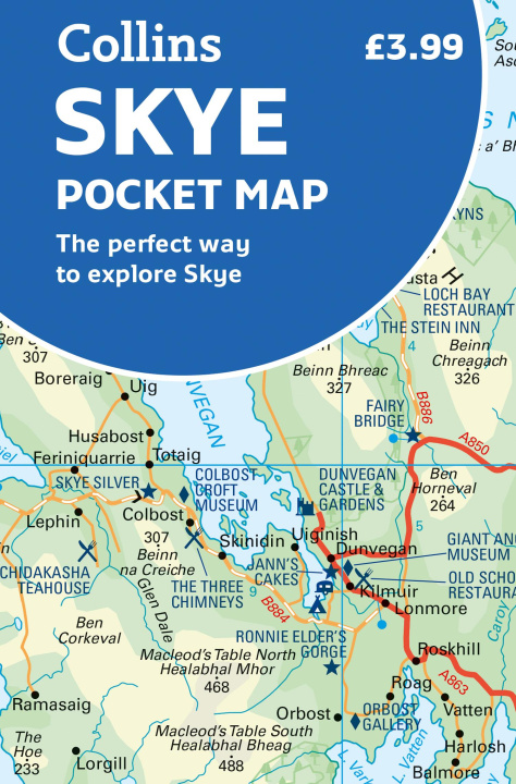 Tlačovina Skye Pocket Map Collins Maps