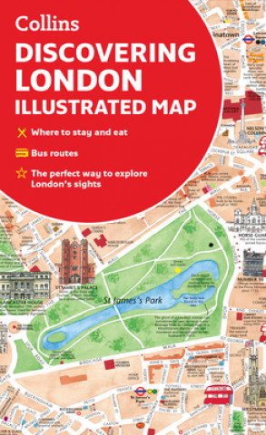 Tlačovina Discovering London Illustrated Map Dominic Beddow