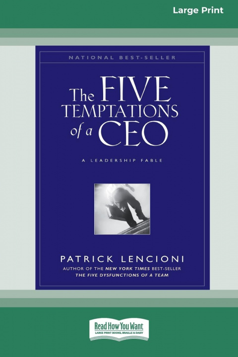 Kniha Five Temptations of a CEO PATRICK LENCIONI