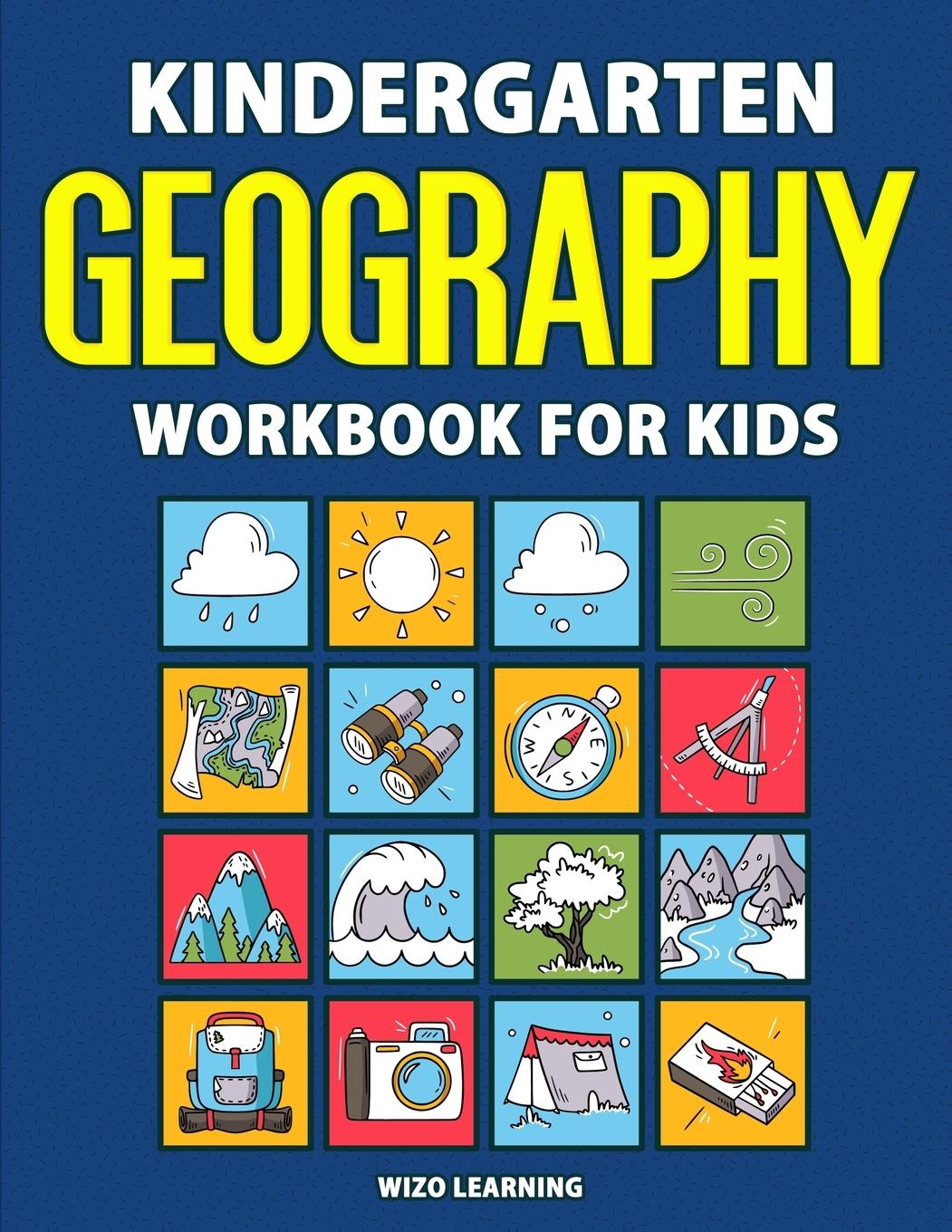 Carte Kindergarten Geography Workbook for Kids TBD