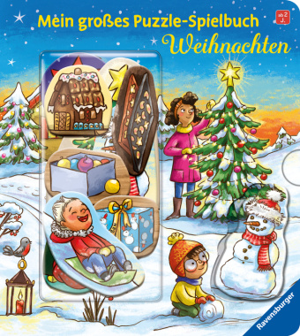Книга Mein großes Puzzle-Spielbuch: Weihnachten Larisa Lauber