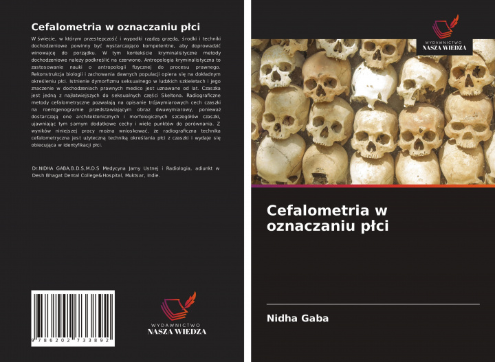 Knjiga Cefalometria w oznaczaniu plci Gaba Nidha Gaba