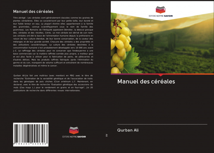 Kniha Manuel des cereales Ali Qurban Ali