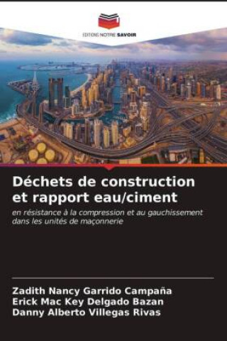 Boek Dechets de construction et rapport eau/ciment Garrido Campana Zadith Nancy Garrido Campana
