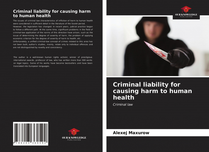 Kniha Criminal liability for causing harm to human health Maxurow Alexej Maxurow