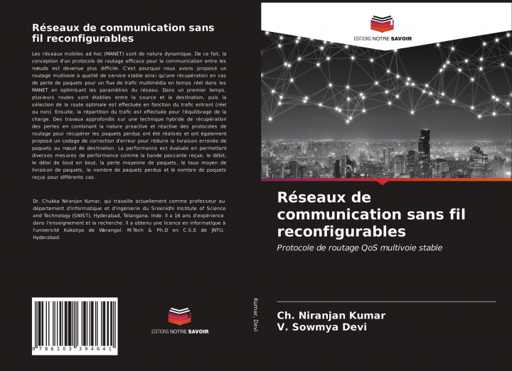 Kniha Reseaux de communication sans fil reconfigurables Kumar Ch. Niranjan Kumar