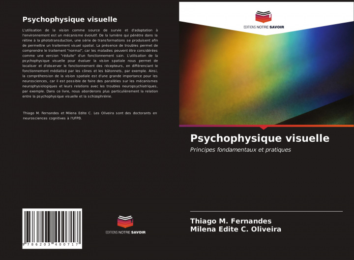 Knjiga Psychophysique visuelle Fernandes Thiago M. Fernandes