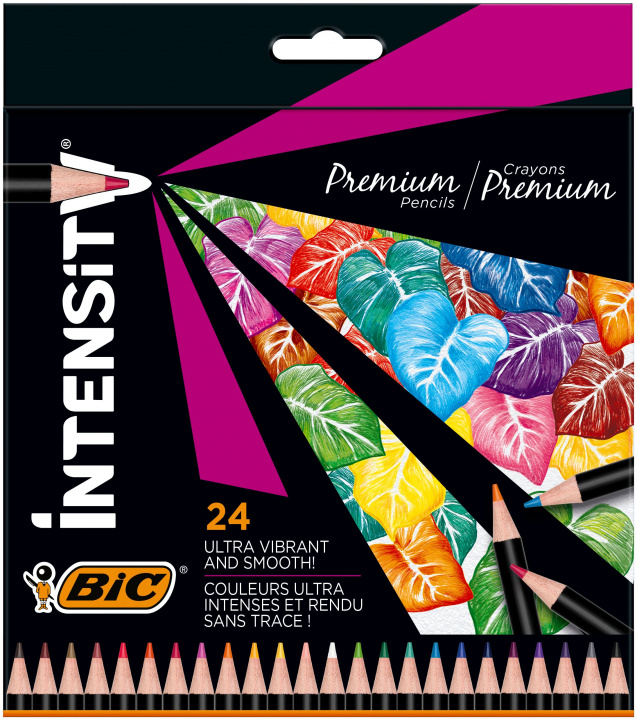 Könyv Kredki ołówkowe Intensity Premium BIC 24 kolorów 