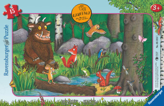 Játék Ravensburger Kinderpuzzle 05225 - Die Maus und der Grüffelo - 15 Teile Rahmenpuzzle für Kinder ab 3 Jahren 