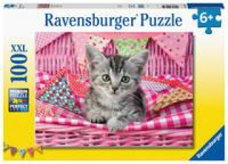 Igra/Igračka Ravensburger Kinderpuzzle 12985 - Niedliches Kätzchen 100 Teile XXL - Puzzle für Kinder ab 6 Jahren 