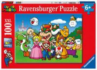 Gra/Zabawka Ravensburger Kinderpuzzle 12992 - Super Mario Fun 100 Teile XXL - Puzzle für Kinder ab 6 Jahren 