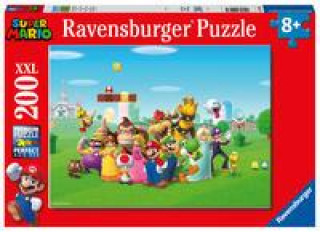 Hra/Hračka Ravensburger Kinderpuzzle 12993 - Super Mario Abenteuer 200 Teile XXL - Puzzle für Kinder ab 8 Jahren 