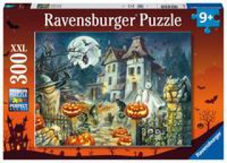 Játék Ravensburger Kinderpuzzle 13264 - Das Halloweenhaus 300 Teile XXL - Puzzle für Kinder ab 9 Jahren 
