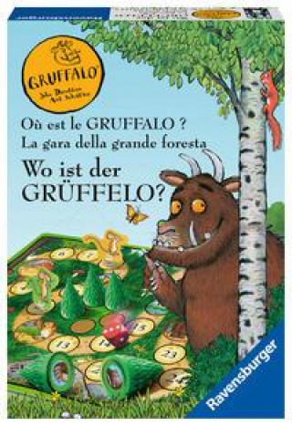 Hra/Hračka Ravensburger Kinderspiele - 20833 - Wo ist der Grüffelo?  - Brettspiel für 2-4 Grüffelo-Fans ab 4 Jahren 