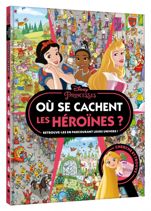 Carte DISNEY PRINCESSES - Où se cachent les héroïnes ? - Cherche et trouve 