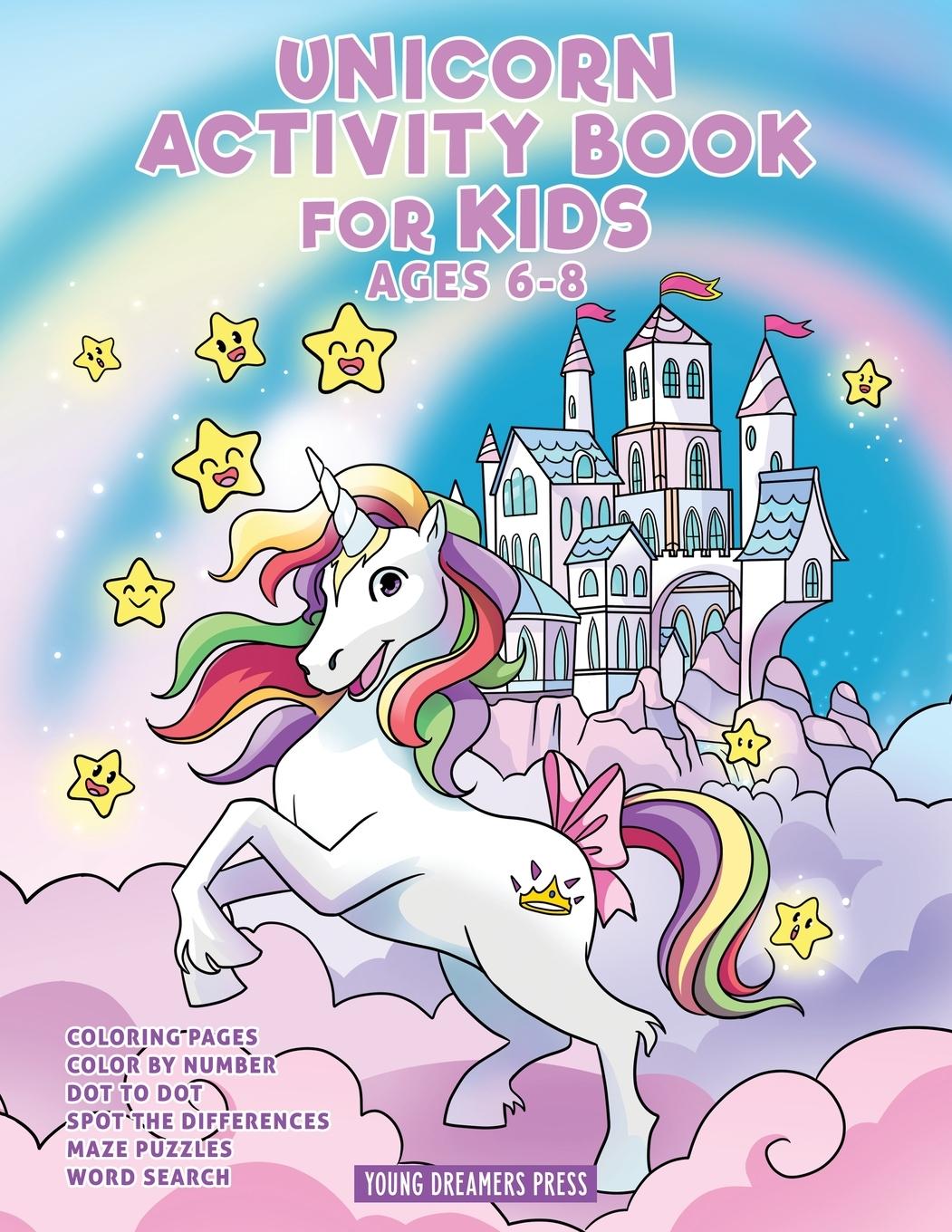 Carte Unicorn Activity Book for Kids Ages 6-8 Fairy Crocs