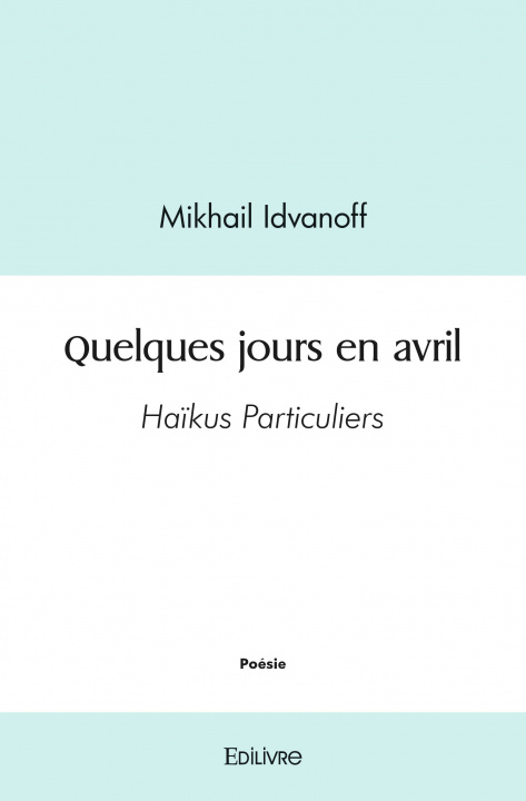 Libro Quelques jours en avril IDVANOFF MIKHAIL