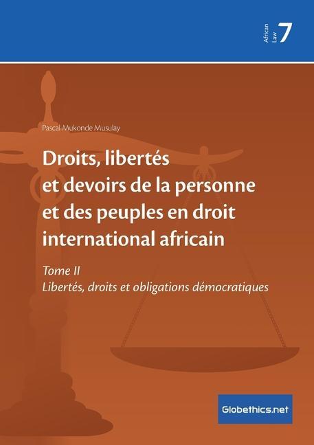 Carte Droits, libertes et devoirs de la personne et des peuples en droit international africain 