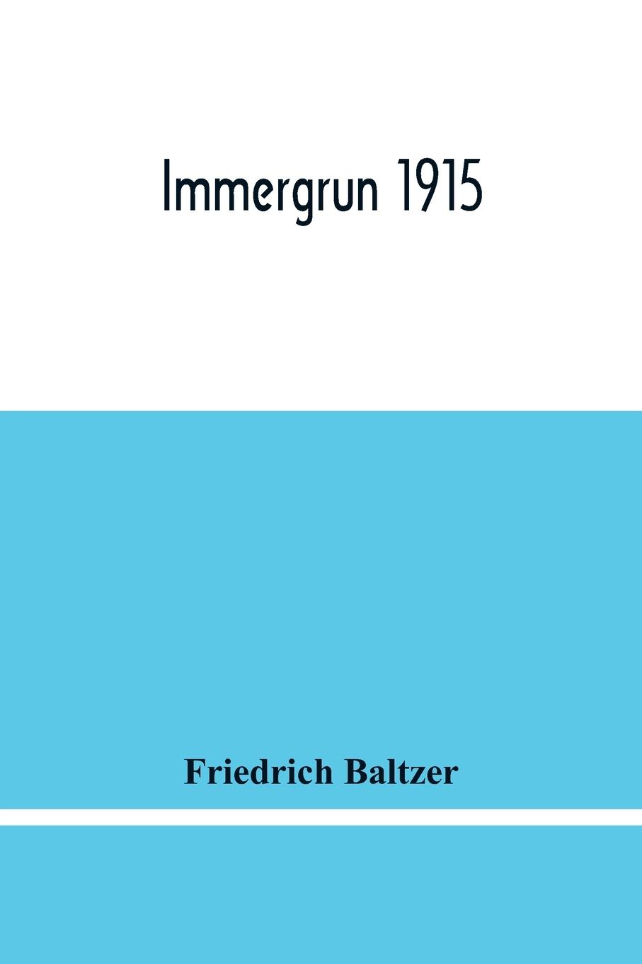 Książka Immergrun 1915 