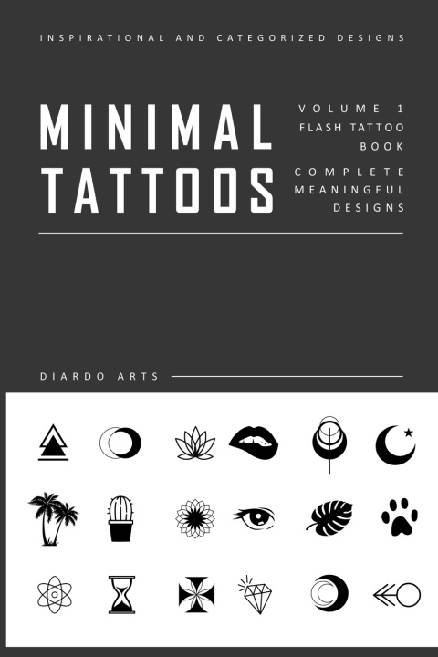 Kniha Minimal Flash Tattoo Design Art Book Publishing Diardo Art Publishing